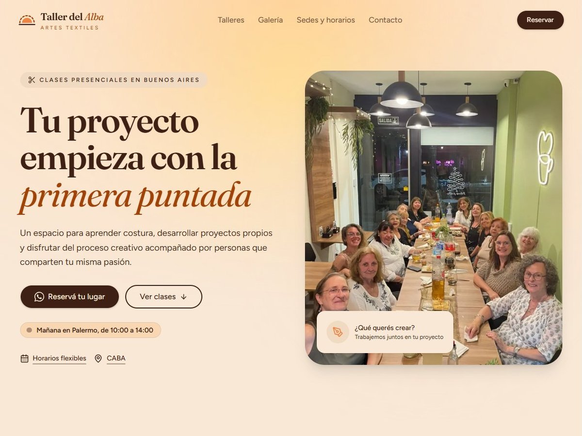 Taller del Alba — Página web hecha por eBaq